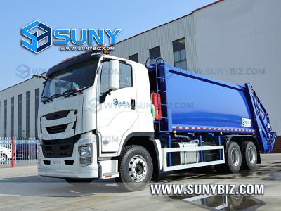 18 m3 Compactor Garbage Truck ISUZU 6X4 Refuse Collection Vehicle