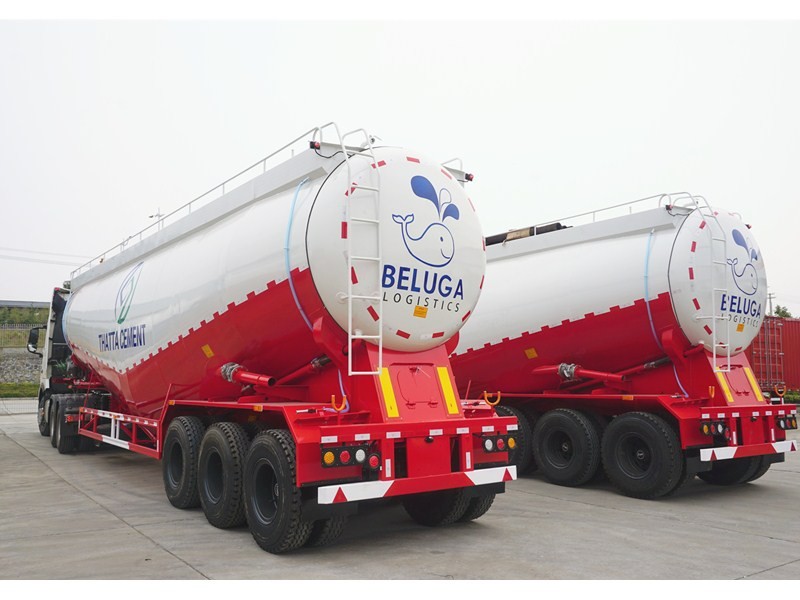 55 cbm Bulk Dry Cement Transport Semi-trailer